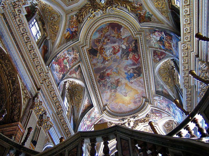 Giovanni Battista Gaulli Called Baccicio Triumph of Franciscan Order. Rome, Church of the SS. Apostoli. France oil painting art